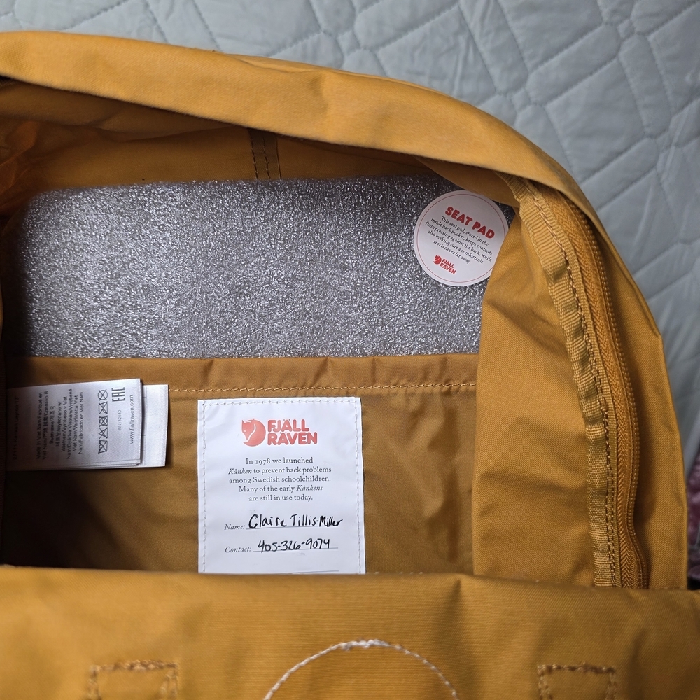 Kånken Men's Backpack - Mustard Yellow - Picture 2 of 13